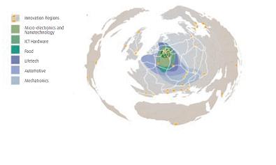 Innovation regions throughout the world